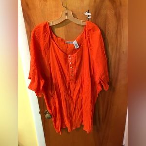 Shirt sleeved “dressy” tee shirt with subtle sparkle